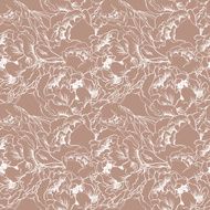 Elegant flower seamless background Bronze set
