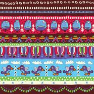 Decorative ornamental ethnic vector pattern