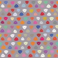 Seamless hand drawn triangles pattern
