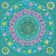 Abstract Flower Mandala Decorative element for design N7