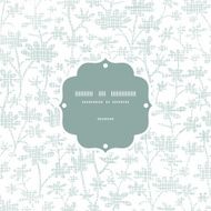 Vector abstract gray bush leaves textile frame seamless pattern background