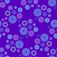 Christmas Snowflakes Pattern Vector seamless texture N4