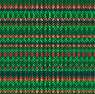 Knitted Seamless Red Orange Yellow Green Christmas Color Striped