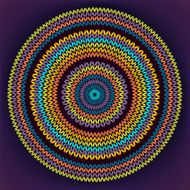 Style Circle Simple Color Vector Needlework Background