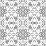 Seamless Outline Floral Pattern N10