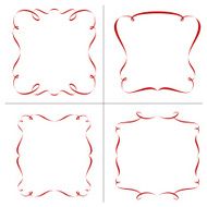 set of retro frames vector illustration N2
