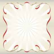retro frame with ribbon vector illustration N3