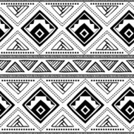 Ethnic ornamental textile seamless pattern N19