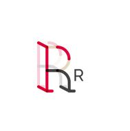 Minimal R font or letter icon design N15