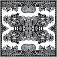grey ornamental floral paisley bandanna N21