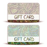 Vector Gift Card with brightly pattern on background N2