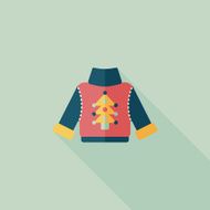 Sweater flat icon with long shadow eps10 N17