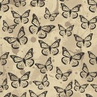 seamless pattern with butterflies N43