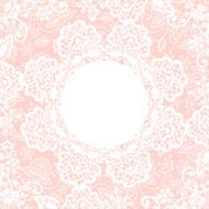 white lace on pink background
