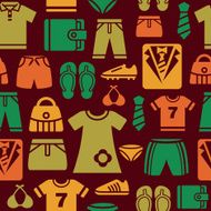 Clothing and Accessories Icons Seamless Background N2