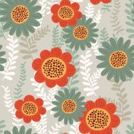 Cute floral seamless pattern background N6