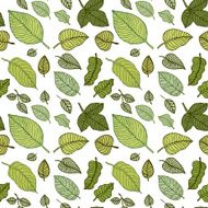 Leaves Seamless vector background N7