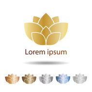 Vector lotus flowers design