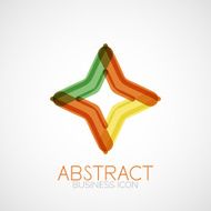 Symmetric abstract geometric shape N238