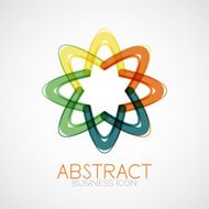 Symmetric abstract geometric shape N239