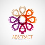 Symmetric abstract geometric shape N242