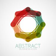 Symmetric abstract geometric shape N258