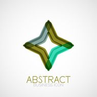 Symmetric abstract geometric shape N268