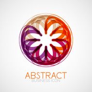 Symmetric abstract geometric shape N271