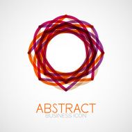 Symmetric abstract geometric shape N273