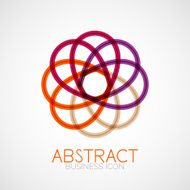 Symmetric abstract geometric shape N274