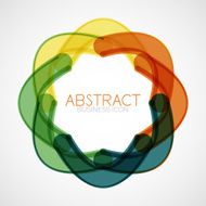 Symmetric abstract geometric shape N276