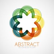 Symmetric abstract geometric shape N278