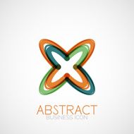 Symmetric abstract geometric shape N283
