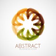 Symmetric abstract geometric shape N286