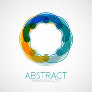 Symmetric abstract geometric shape N291