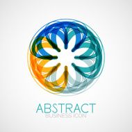 Symmetric abstract geometric shape N292