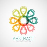 Symmetric abstract geometric shape N297