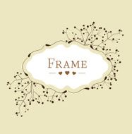 floral frame N46