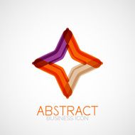Symmetric abstract geometric shape N310