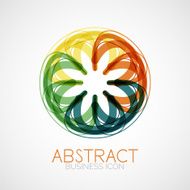 Symmetric abstract geometric shape N313