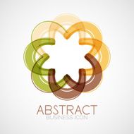 Symmetric abstract geometric shape N319