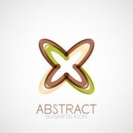 Symmetric abstract geometric shape N323