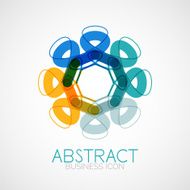 Symmetric abstract geometric shape N324