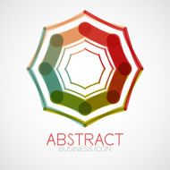 Symmetric abstract geometric shape N334