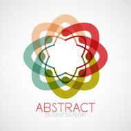 Symmetric abstract geometric shape N335