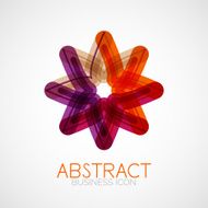 Symmetric abstract geometric shape N339