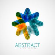 Symmetric abstract geometric shape N349