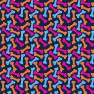Seamless pattern with Dog Bone N2