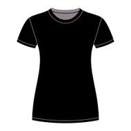 Black t-shirt design template