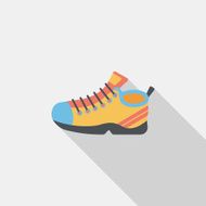 sneaker flat icon with long shadow eps10 N47
